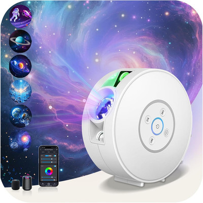 Smart Galaxy Star Projector for Bedroom - APP Voice Control Bluetooth Speaker, R