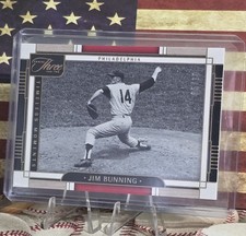 JIM BUNNING: 2024 Panini 3&2 GOLD FOIL SP Timeless Moments 💎 #'d 5/10. PIRATES