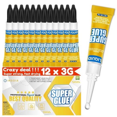 All Purpose Super Strong Instant Adhesive Cyanoacrylate Glue Quick Dry for