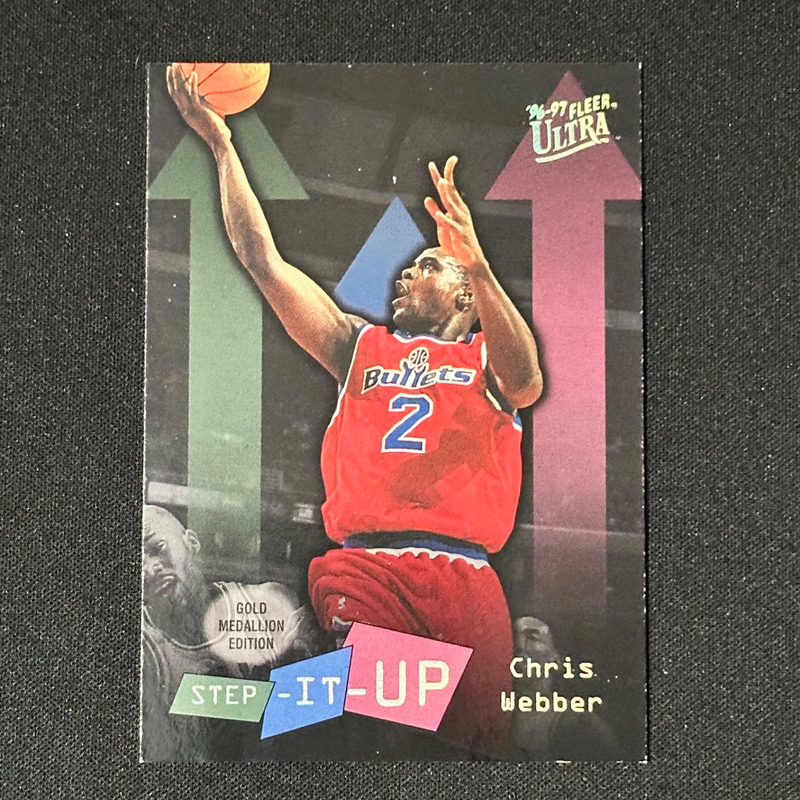 1996-97 Fleer Ultra Chris Webber Step-It-Up Gold Medallion Edition #G-288