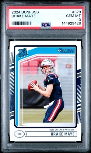 2024 PANINI DONRUSS #379 DRAKE MAYE ROOKIE RC PSA 10