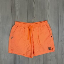 NIKE Solid Icon 5" Volley Swim Shorts Mens XL Total Orange Trunks NESSB636