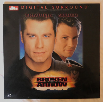 BROKEN ARROW-DTS DIGITAL SURROUND-WIDESCREEN LASERDISC-RARE-VERY NICE!