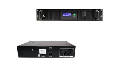 UPS Rack 2U 2000VA 1200W 2x9Ah, LCD, USB, Schuko+IEC CCTVups-2U-2000-LCD