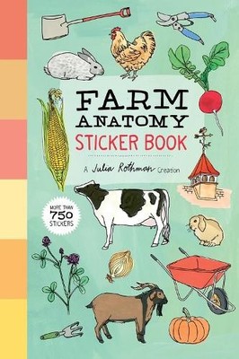 Julia Rothman Farm Anatomy Sticker Book (Paperback)