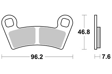 PASTIGLIE FRENO SINTERIZZATE BRENTA 4158 ANTERIORE POSTERIORE