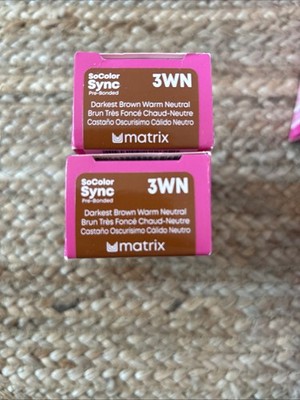 MATRIX SoColor Sync Pre-Bonded Alkaline Toner 2 Oz - 2 Pack - Shade 3WN