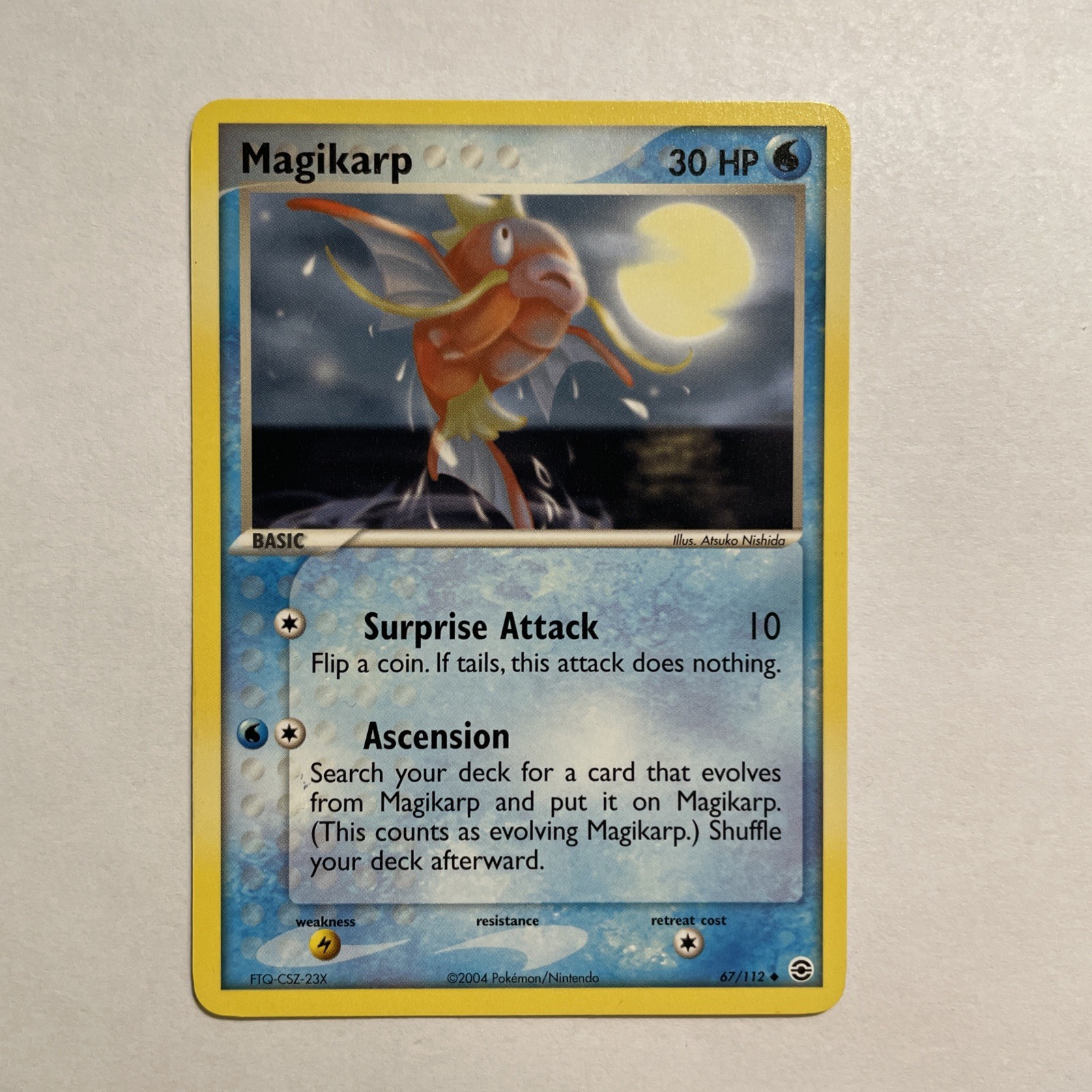 Magikarp 67/112 Uncommon NM EX FireRed & LeafGreen Pokemon TCG Card