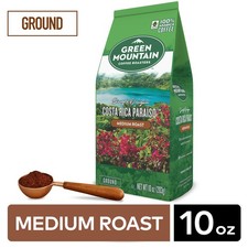 Green Mountain Coffee Roasters  Costa Rica Paraiso  Ground Coffee 10oz