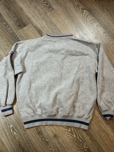 Vintage Denver Broncos Football Sweatshirt mit Rundhalsausschnitt Herren Gr. Large majestätisch grau - Bild 8 von 8