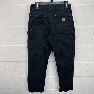 Vintage Carhartt Double Knee Pants B136 BLK Distressed Work Size