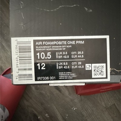 Nike Air Foamposite One PRM Stranger Things Black/Bright Crimson High Top