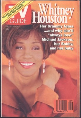 TV Guide Feb 1994 Whitney Houston, Joan Rivers, Philadelphia edition