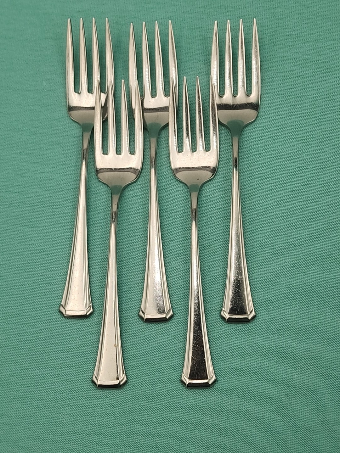 Oneida SSS MAESTRO / ST LEGER Stainless  Flatware Salad Forks set of 5