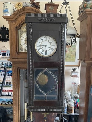 Regulator Wanduhr Gründerzeit Gustav Becker  mit Schlüssel läuft einwandfrei