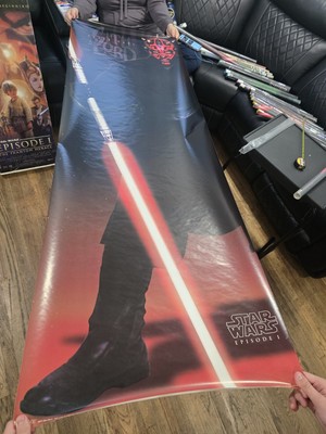 1999 STAR WARS AT-A-GLANCE 1817  Darth Maul Sith Lord 23x71 POSTER