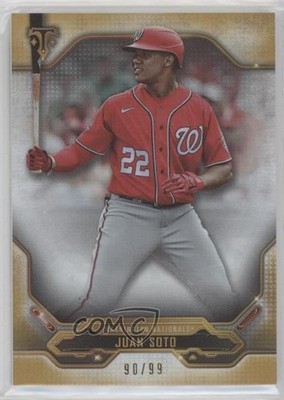 2020 Topps Triple Threads Gold 90/99 Juan Soto #97 0zg6