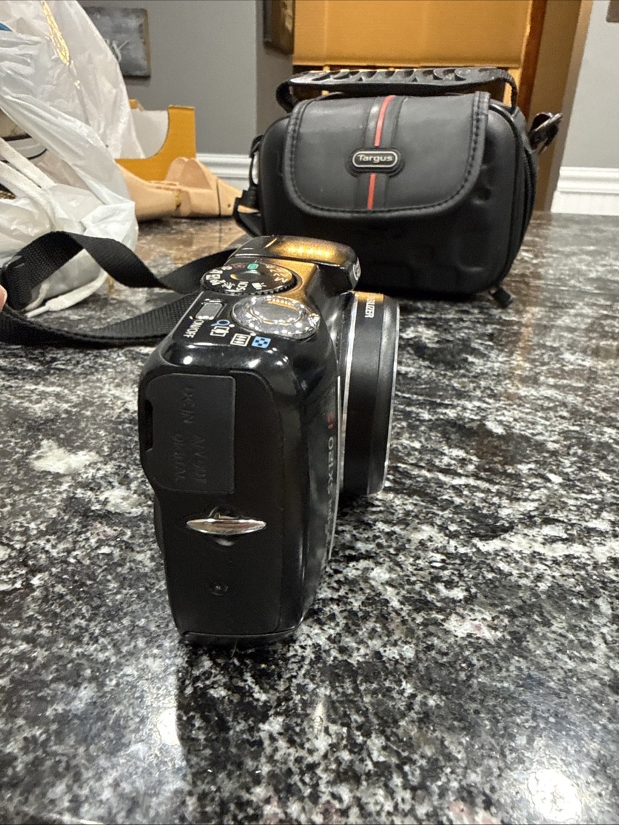 Canon PowerShot SX120 IS Digital Camera 10mp 10x Zoom Black Works