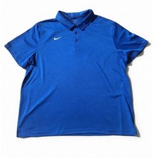 Nike Mens Dri-FIT Polo Shirt Blue Heather Short Sleeve Size 3XL NEW