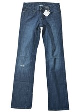 Banana Republic Classic Straight Leg Dark Wash Distressed Jeans Women's Size 4