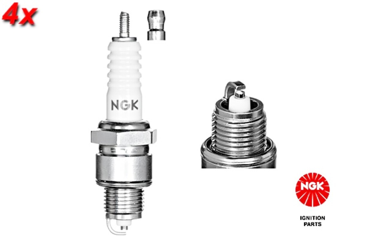NGK 4x Spark Plug For CITROEN DACIA DAF FIAT FORD MERCEDES OPEL 53-04 7554445
