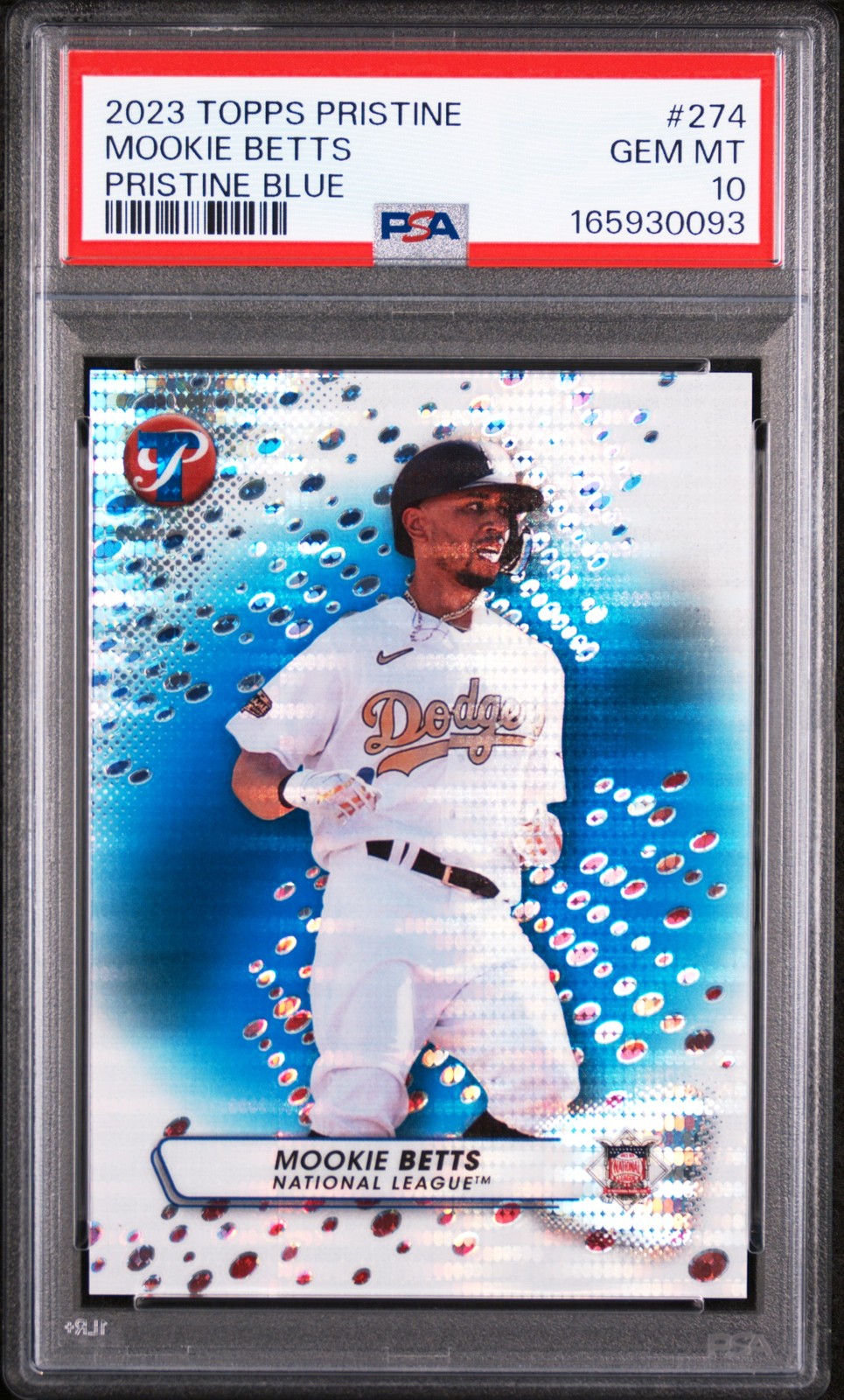 2023 TOPPS PRISTINE PRISTINE BLUE #274 MOOKIE BETTS 12/75 PSA 10