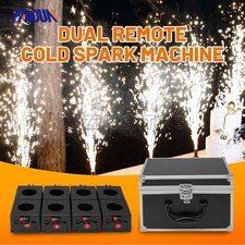 PAIDUN Dual Remote 8 Cold Spark Base Firing Machine Sparkler Wedding Party Show
