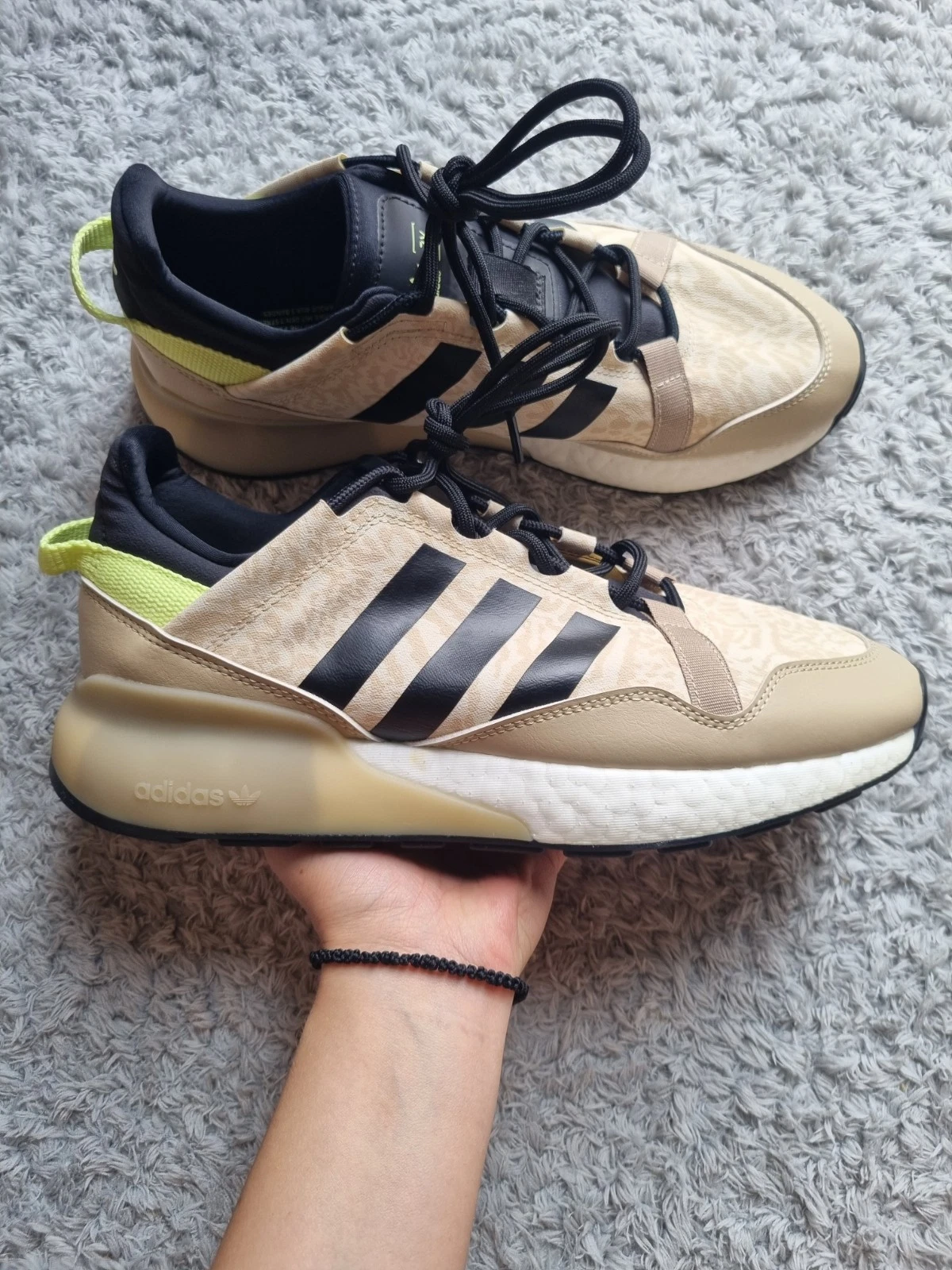 ADIDAS ZX 2K BOOST Pure GW3515 UK 7.5 Nuove di zecca