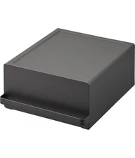 Kitchen appliance rack with drawers, black, approx. W22.2 x D27.5