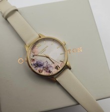Image of Olivia Burton Gold Floral Watch- Small Dial 30mm