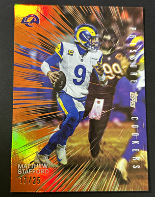 Topps 2026 Topps Matthew Stafford Pressure Cookers Insert #PC-19 Rams /25