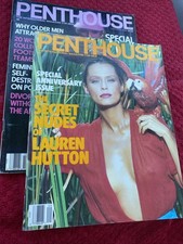 Penthouse Lot Of 2 Sept,oct 1986 Both Have Solid Posters