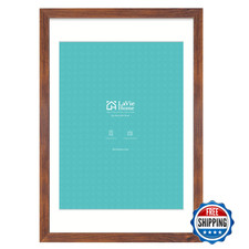 LaVie Home 20x30 Brown Picture Frame for 18x24 with Mat, Wall Display Poster