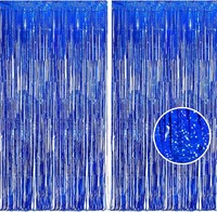 Glitzer Lametta VorhäNge Dekoration Funkeln 1X2,5M 2 StüCk FüR Party Hochzeit