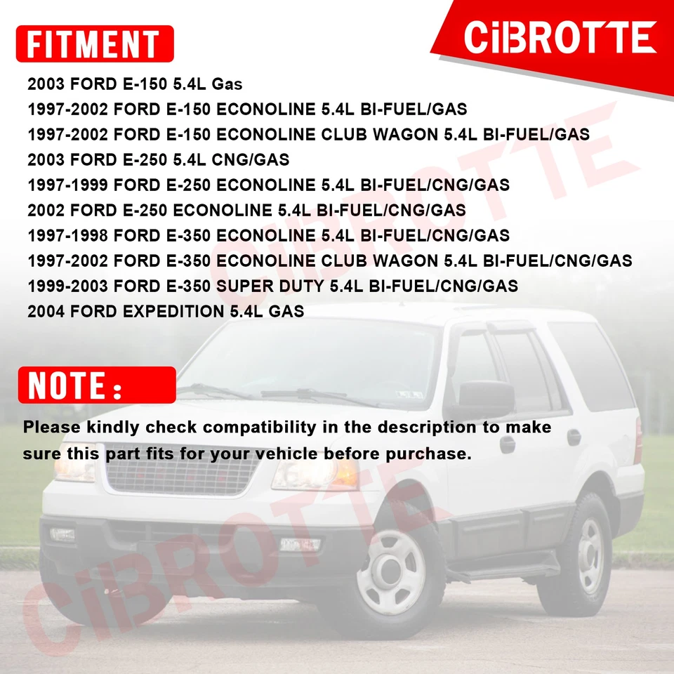 2x Juego de cubierta de válvula de aluminio para Ford Expedition E-150 E-250 E-350 Econoline 5,4 L Foto 3 de 4