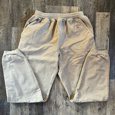 Crazy Shirts Hawaii Coffee Dyed Logo Canton Pants Sweatpants Size XL Beige