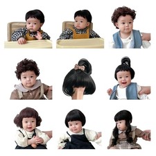 Baby Girls Wig Headwear Cute Toddlers Hair Accessories Lovely Cosplay Wig Hat