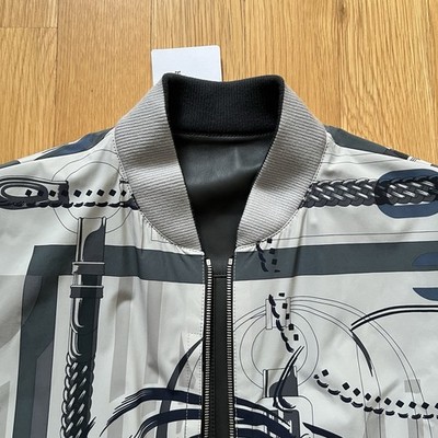 Hermes, Men's Blouson Bord-Cote Reversible, Leather Bomber Jacket