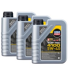 LIQUI MOLY 5W40 3L TOP TEC4100 Motoröl für ALFA ROMEO AUDI BMW CHEVROLET