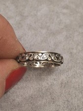 9ct Gold Diamond Eternity Ring - Size P