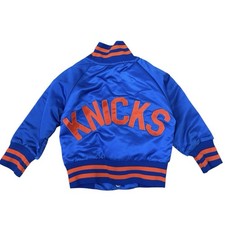 Vintage New York Knicks Toddler Satin Jacket 80s NBA Basketball