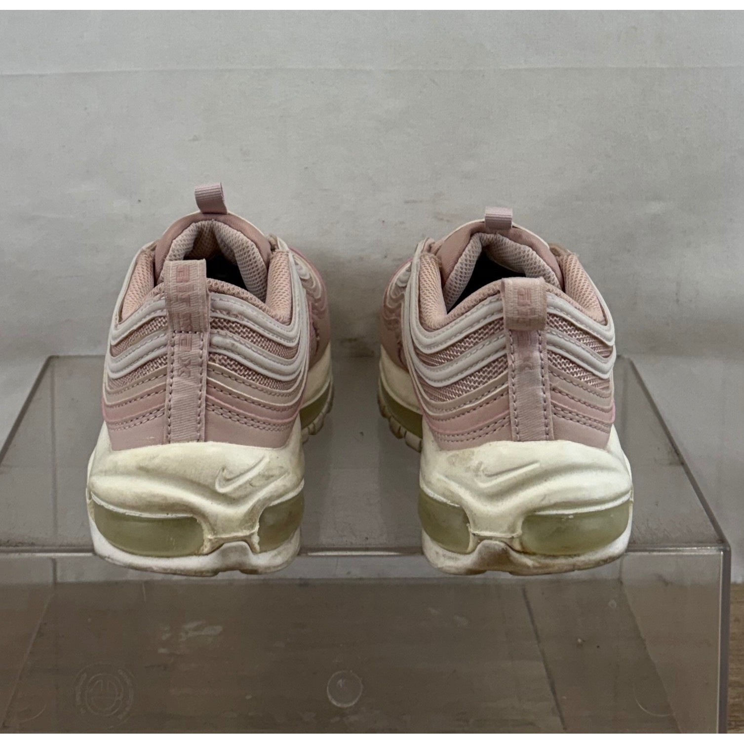 Nike Air Max 97 Women DH8016 600 Pink White Athletic Shoes Sneakers Size 8.5