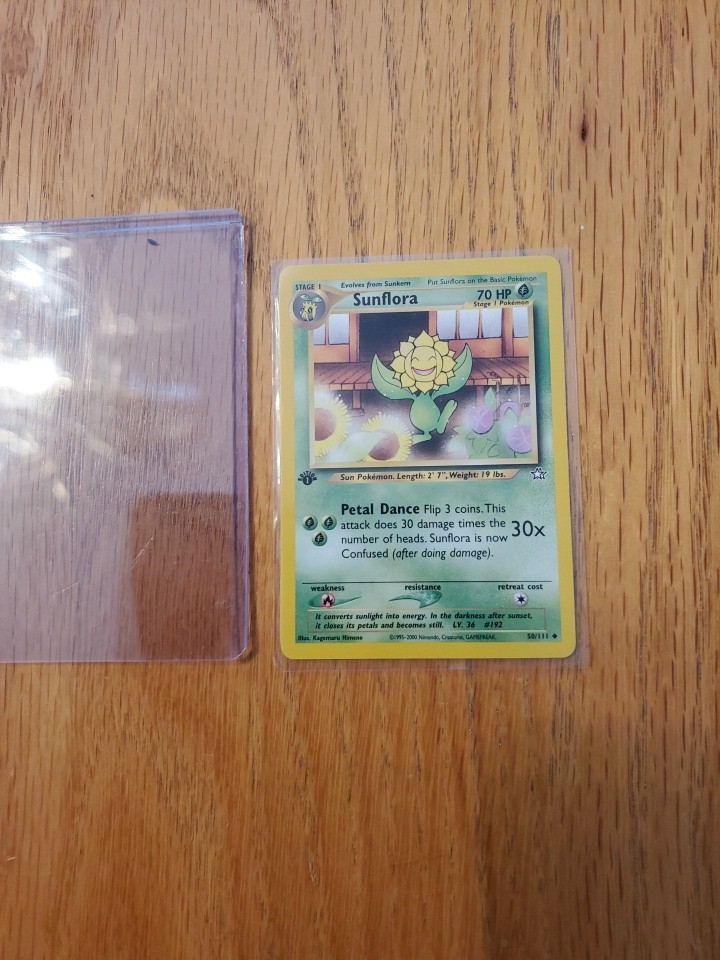 Pokémon Neo Genesis Sunflora Card 50/111 First Edition Nm