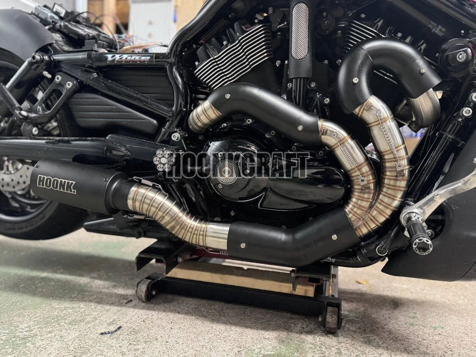 Sistema de escape personalizado para Harley Davidson V-ROD / NIGHT ROD / VROD / V ROD Foto 2 de 4