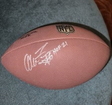 Alan Faneca Steelers HOF 2021 Signed Wilson Football 2023 Alumni Game 11/11/23