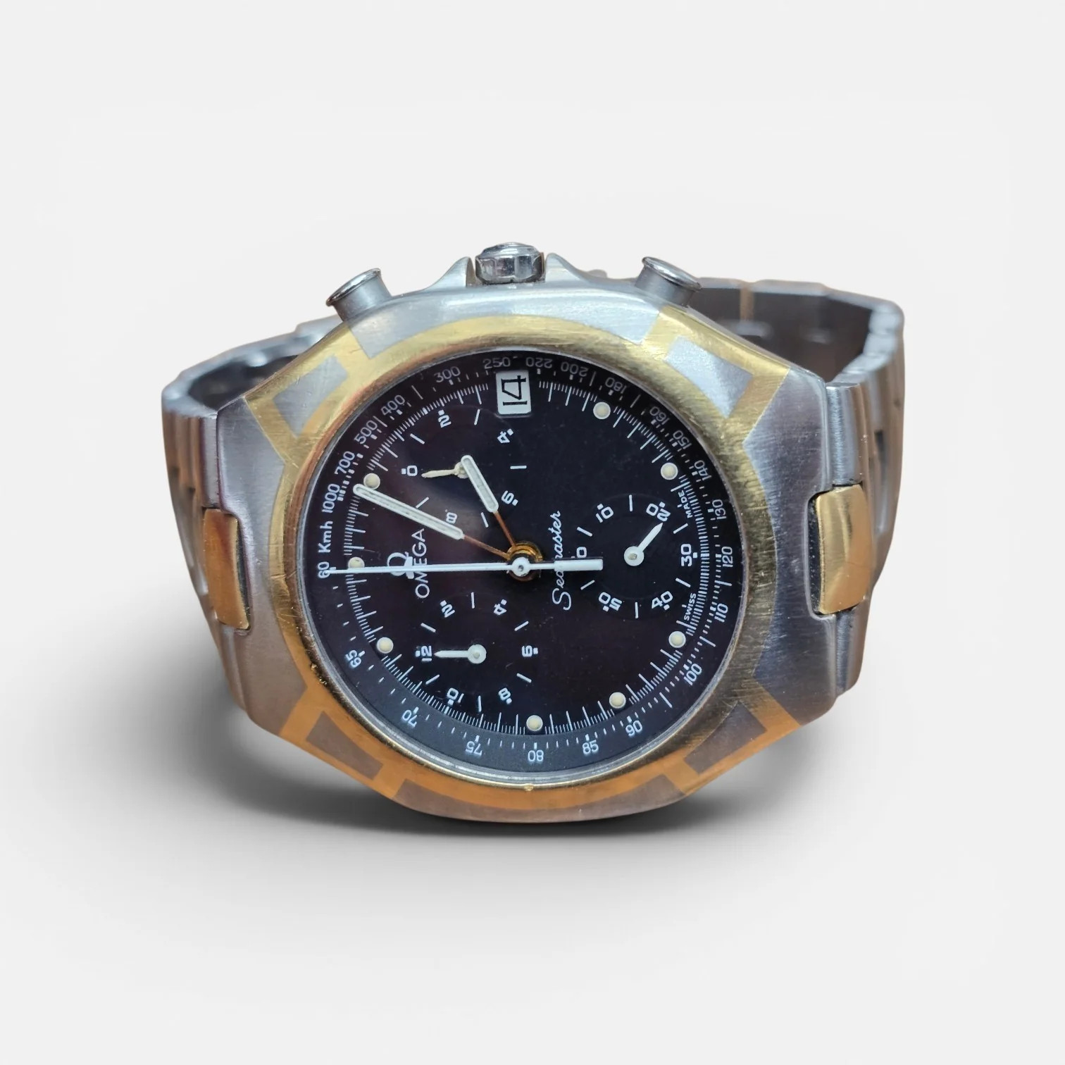 omega seamaster polaris chronograph Boxed and