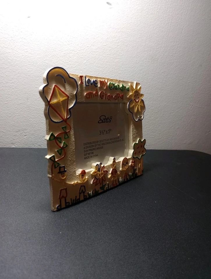 Scotts “ I Love My Grandma And Grandpa” Multi Color Picture Frame 3 1/2” x 5” - Image 3 of 4