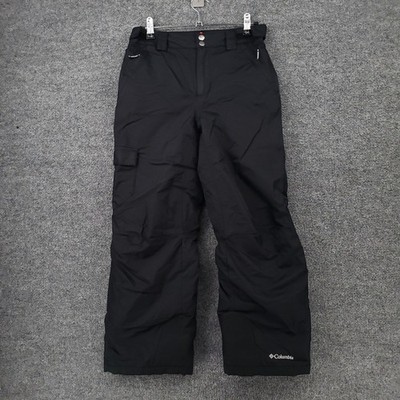 Columbia Snow Pants Girl M Medium Youth Black Bugaboo Insulated Omni Heat Ski