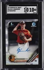 2019 BOWMAN CHROME DRAFT AUTO #CDA-GH GUNNAR HENDERSON SGC 10 AUTO 10