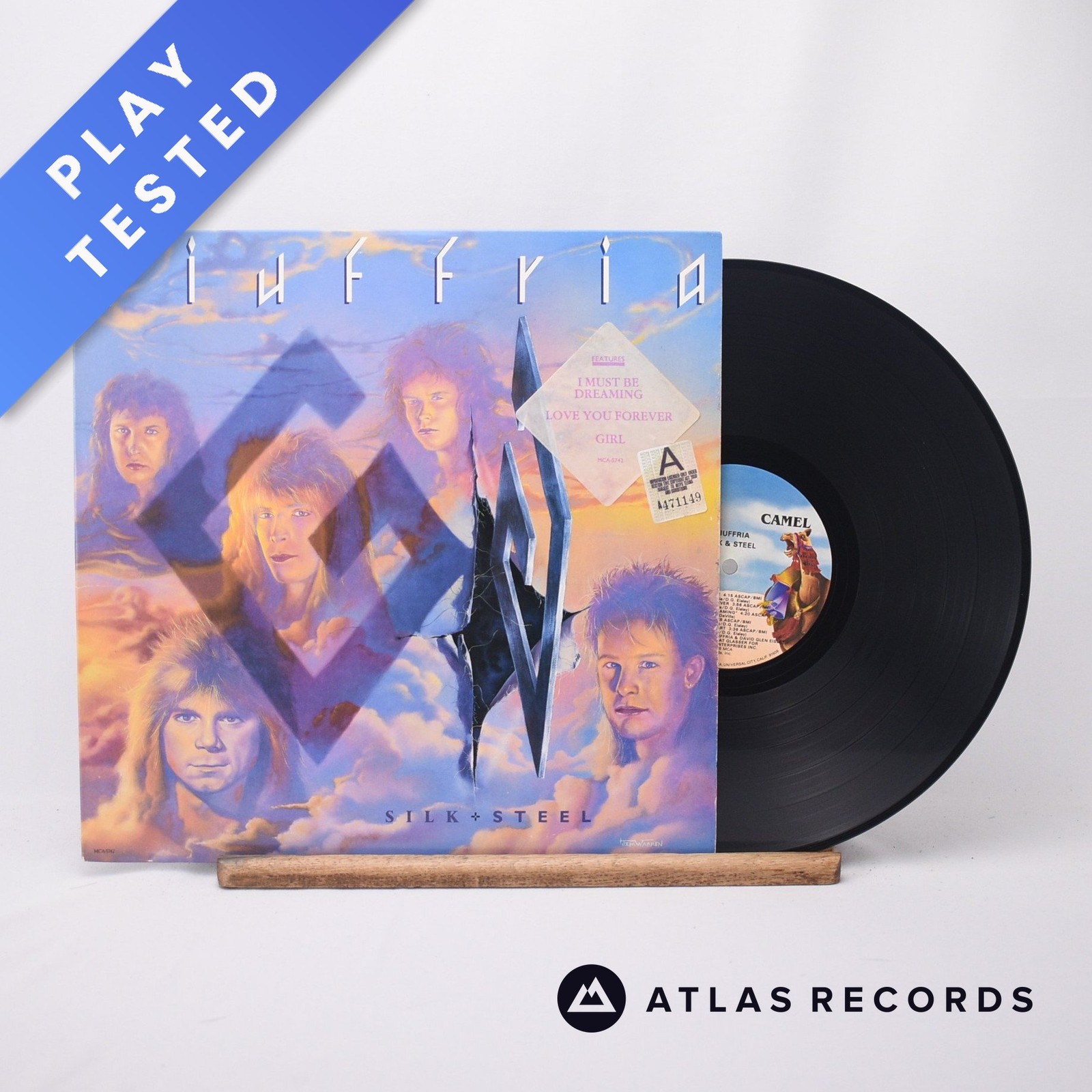 Giuffria Silk + Steel LP Album Vinyl Record 1986 MCA-5742 MCA Records - EX/VG+